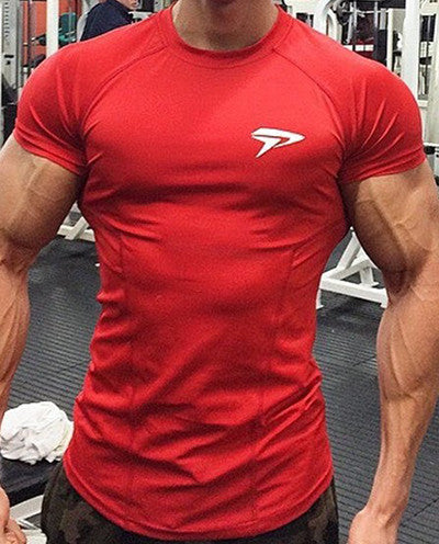 New high quality 2017 gymshark leica polyester patchwork compressed T-shirt - kdb solution