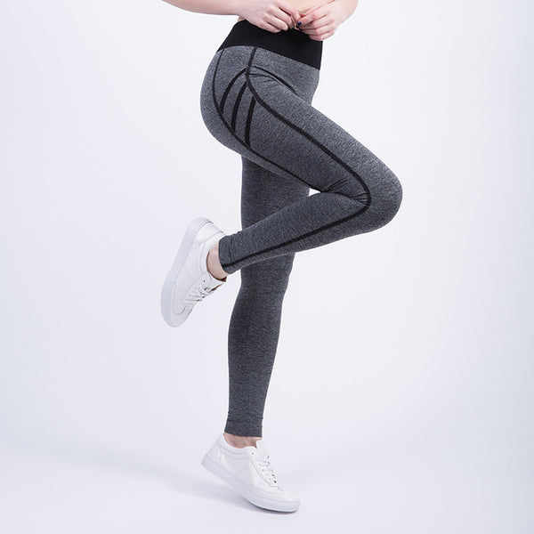 2017 Sport Leggings High Waist Sports Pants Gym Clothes Sexy Running Training Tights Women Sports Leggings Fitness Yoga Pants - kdb solution