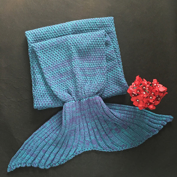 Mult Colors Mermaid Tail Blanket Available in different  sizes Super Soft All Seasons Sleeping Knitted Blankets - kdb solution