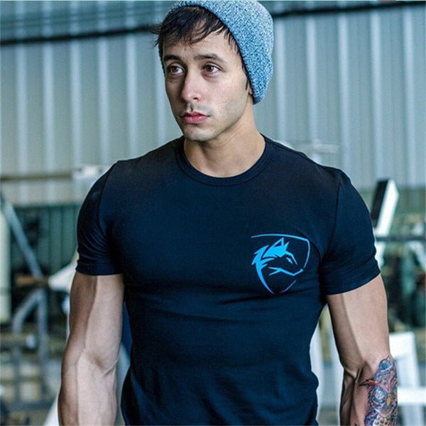2017 New Men's Cotton Bodybuilding Gyms T-Shirt - kdb solution