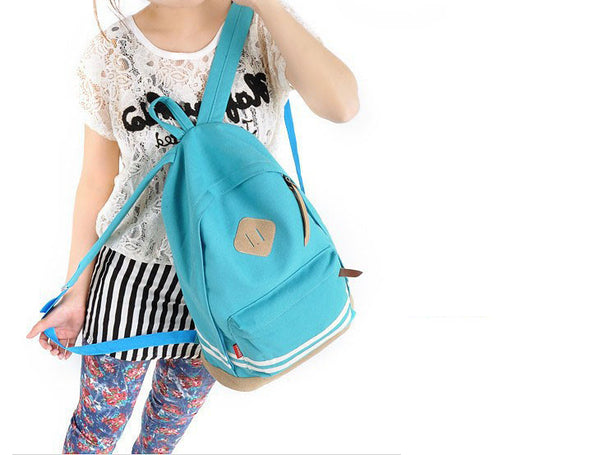 Women/Men Unisex Backpack   Canvas Travel Bag School - kdb solution
