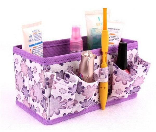 Cosmetic Storage Box Organizer Foldable Stationary Storage - kdb solution