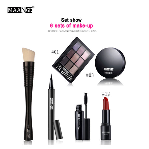 Blusher Lip Gloss Shimmer Eyeshadow Palette Makeup Kit Brush Cosmetic Set Cosmetic Makeup Tool maquiagem kit maquiagem #703 - kdb solution