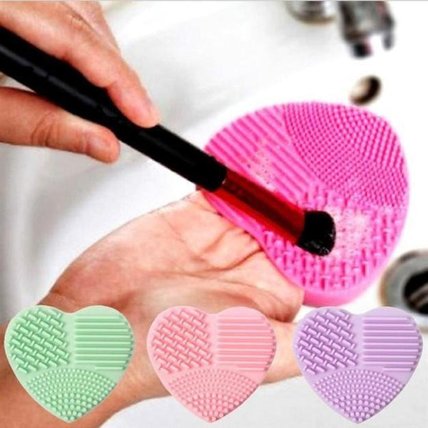 Heart-shaped Silicone makeup Cleaning Tool - kdb solution