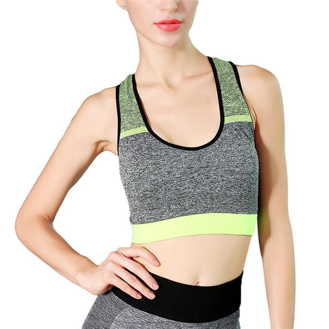 High Intensity Sports Bra Vest Seamless Stretchy Breathable Fitness for Fitness Gym Yoga Running - Free Size - kdb solution