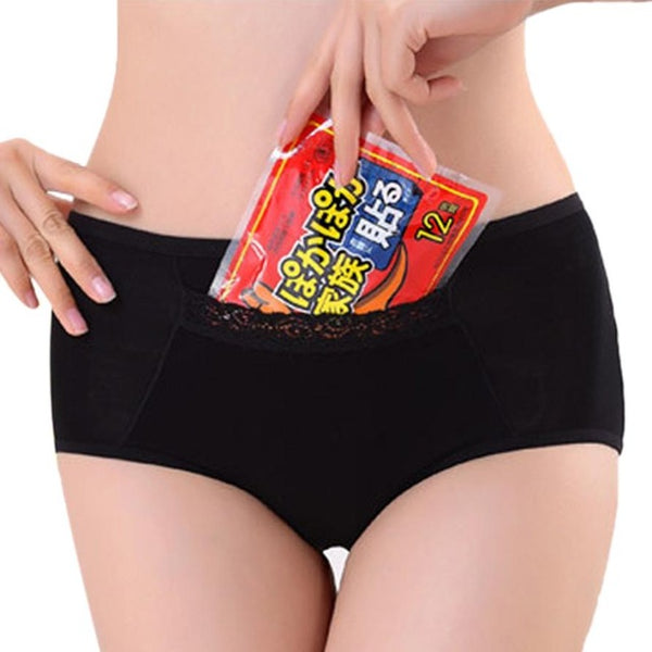 JAYCOSIN Women's Secret Pocket Underwear Solid Comfy Briefs - kdb solution