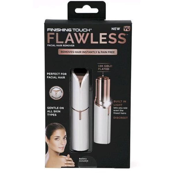 Women Lipstick Mini Electric Flawless Painless Facial Epilator Wax Hair Removal Shaver - kdb solution