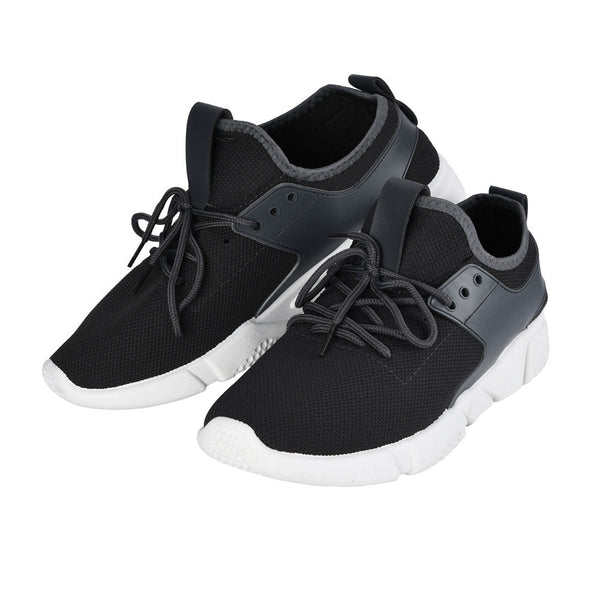 Men's Straps Sports Running Casual Sneakers Solid Shoes - kdb solution