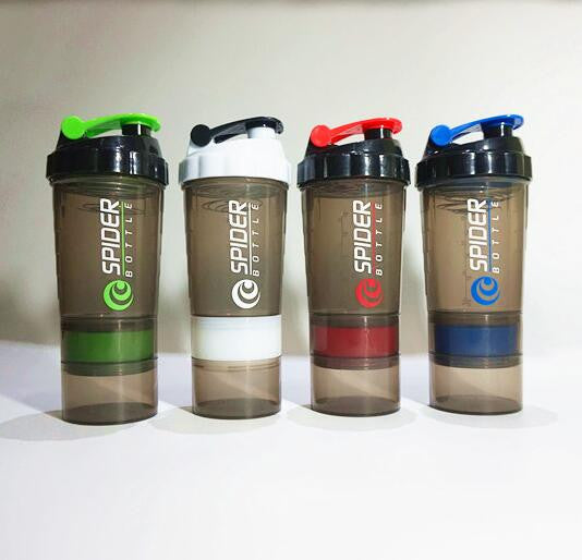 Protein Shaker Blender Mixer Cup Sports Fitness gym 3 Layers Multifunction 600ml BPA free Shaker Bottle 1pc Note* Please allow 2-3 weeks for Delivery - kdb solution