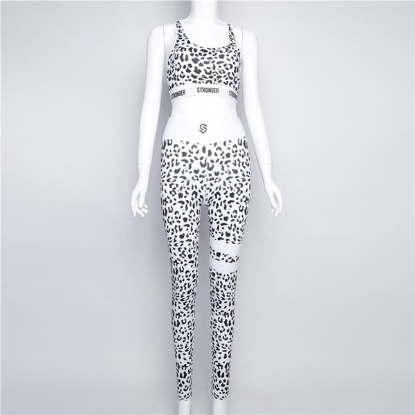 Women's New Digital printing Flower/Floral/Leopard Top and legging set - kdb solution